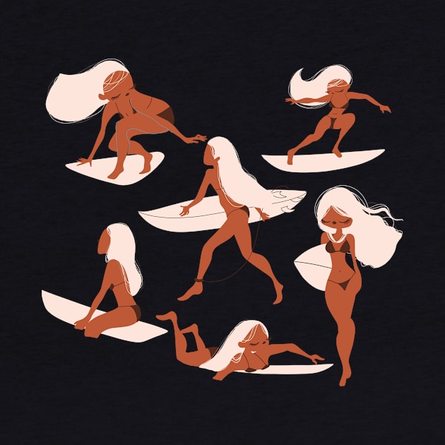 Surfer Girls by ludivinejosephine